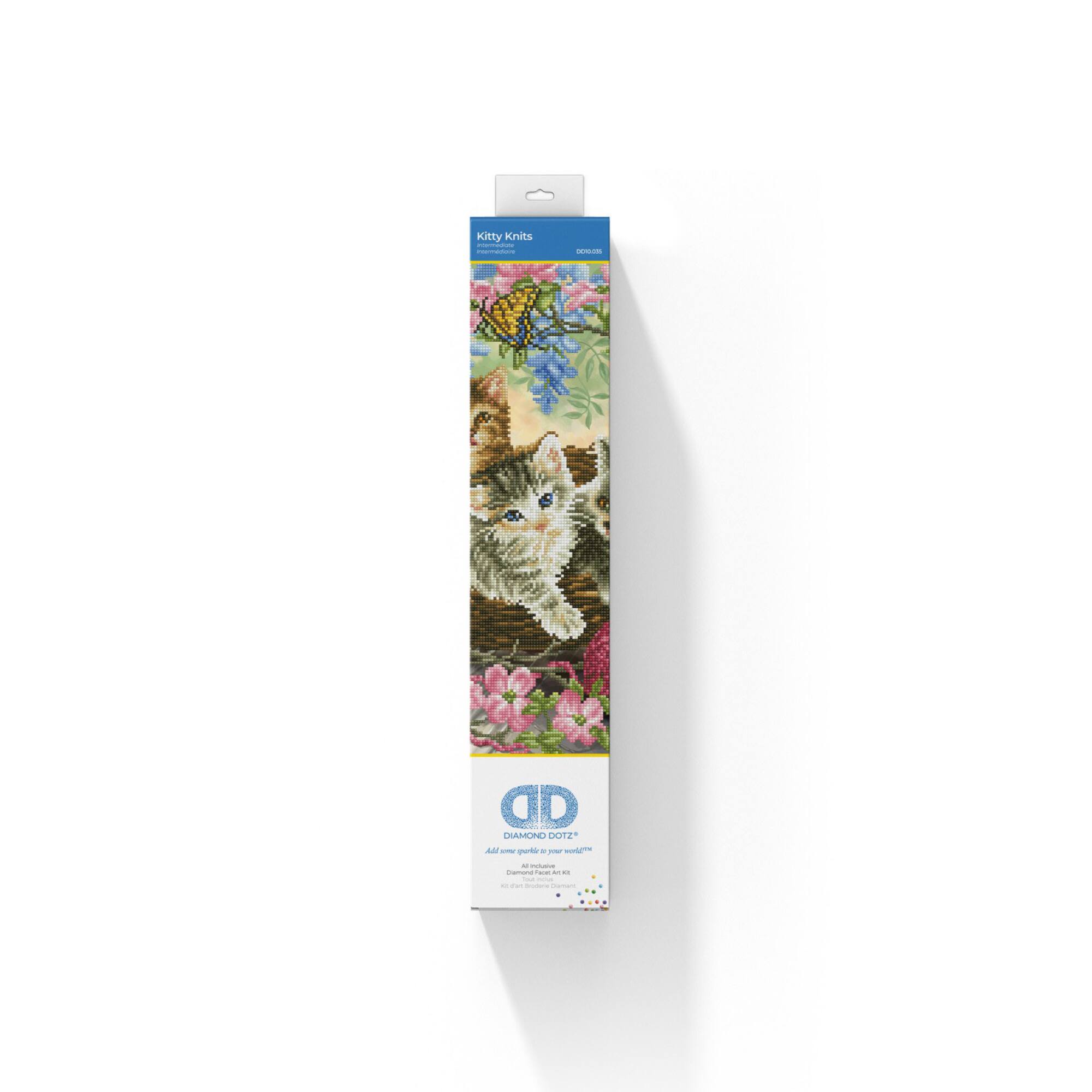 Diamond Dotz® Kitty Knits Diamond Painting Kit